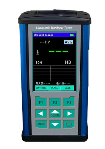 Ultrasonic durometer with - with, load